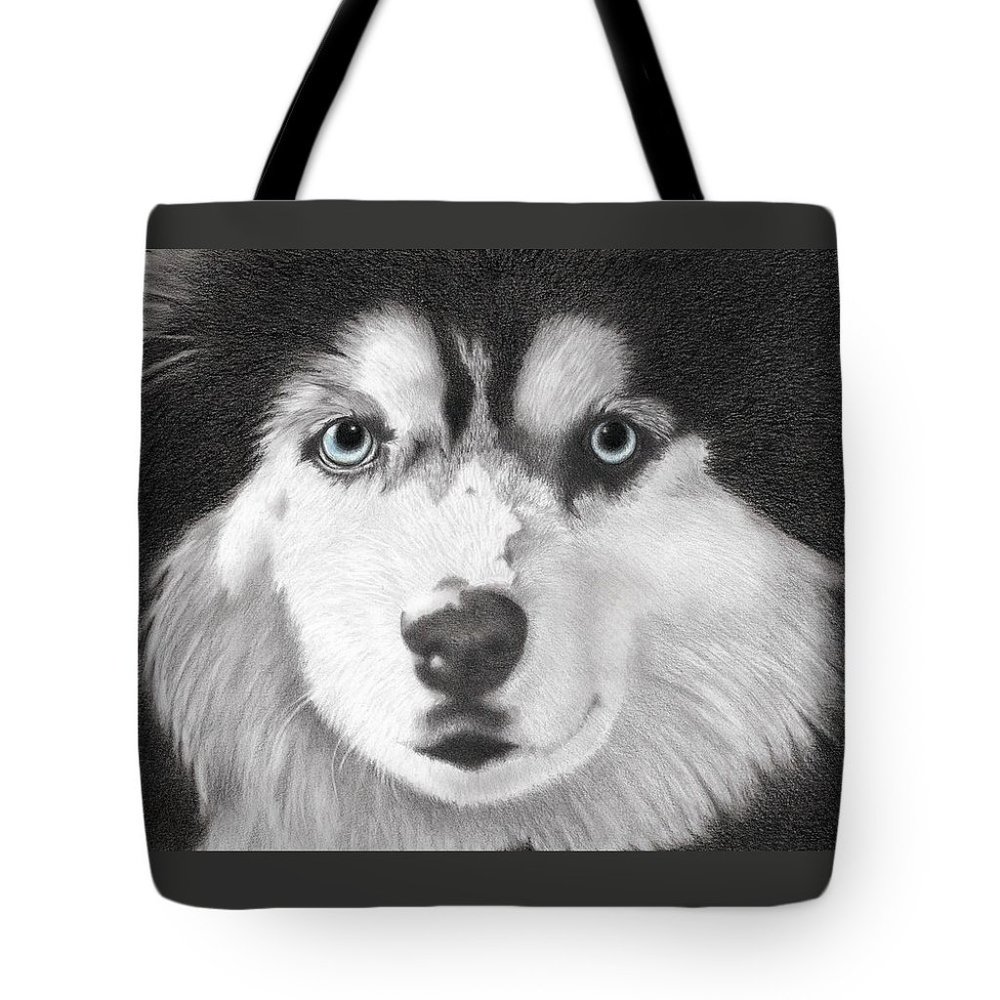 Siberian Husky Tote Bag, Husky Tote, Husky Mom Gift, Husky Lover, 13"x13"